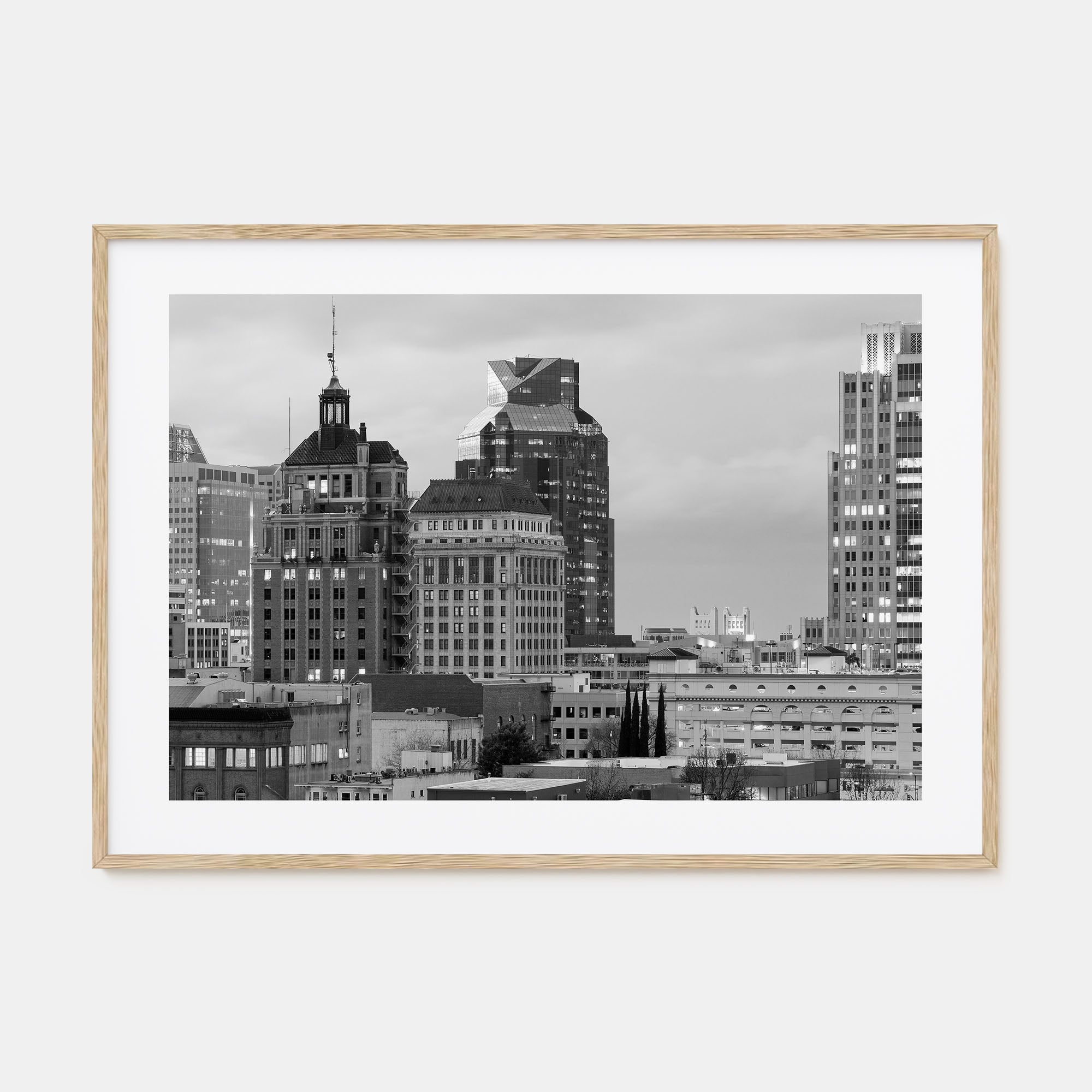 Sacramento Landscape B&W Poster