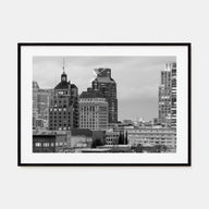 Sacramento Landscape B&W Poster
