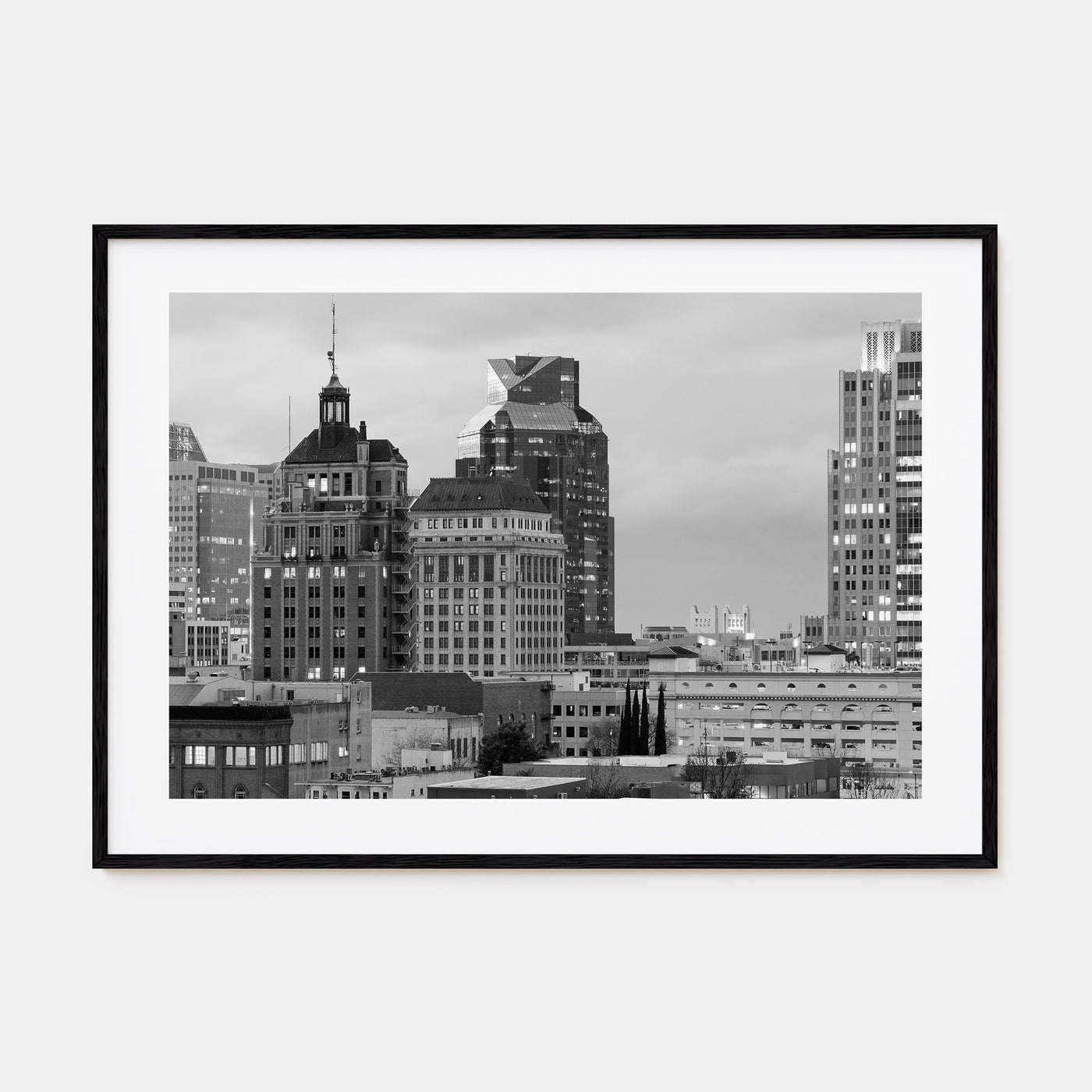 Sacramento Landscape B&W Poster
