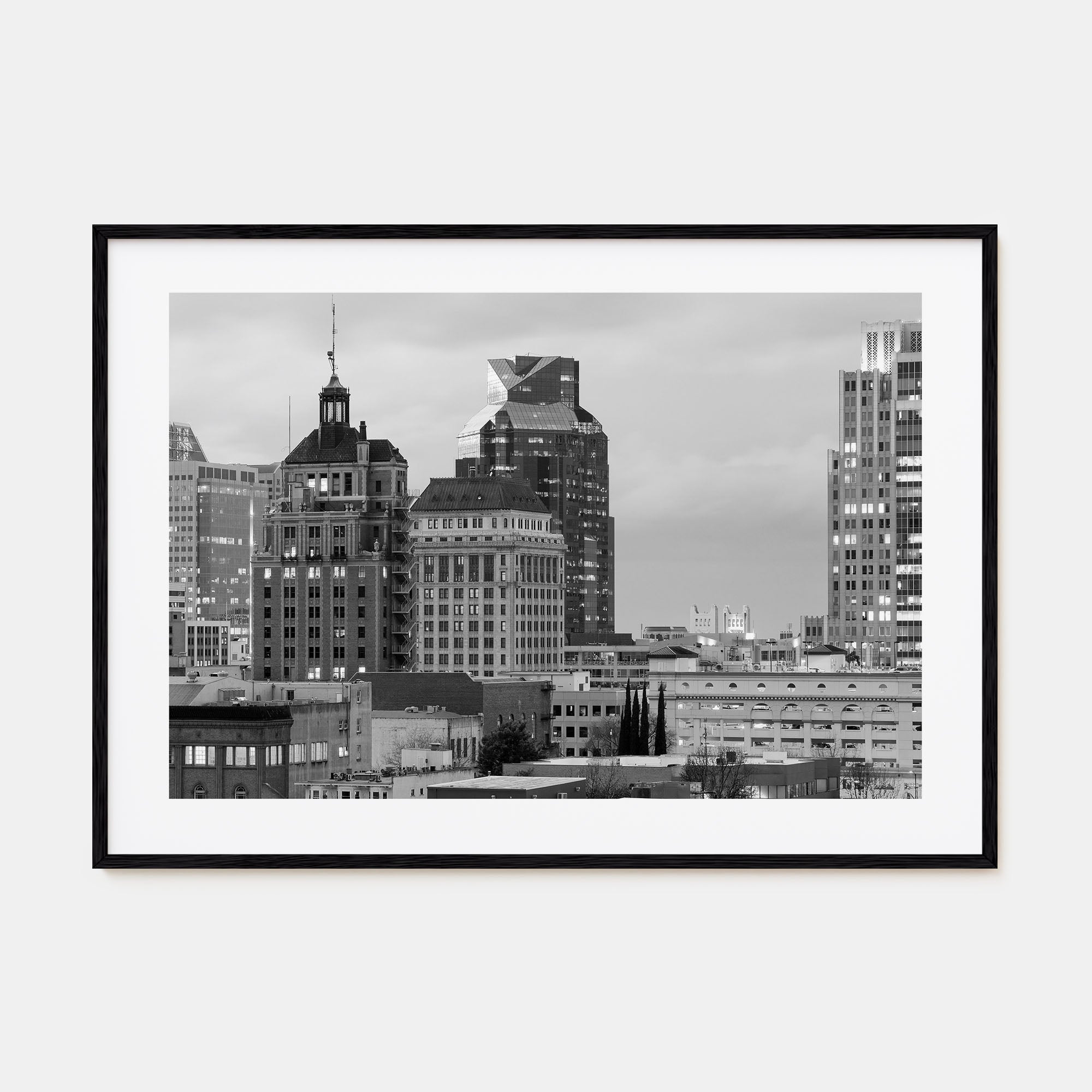 Sacramento Landscape B&W Poster