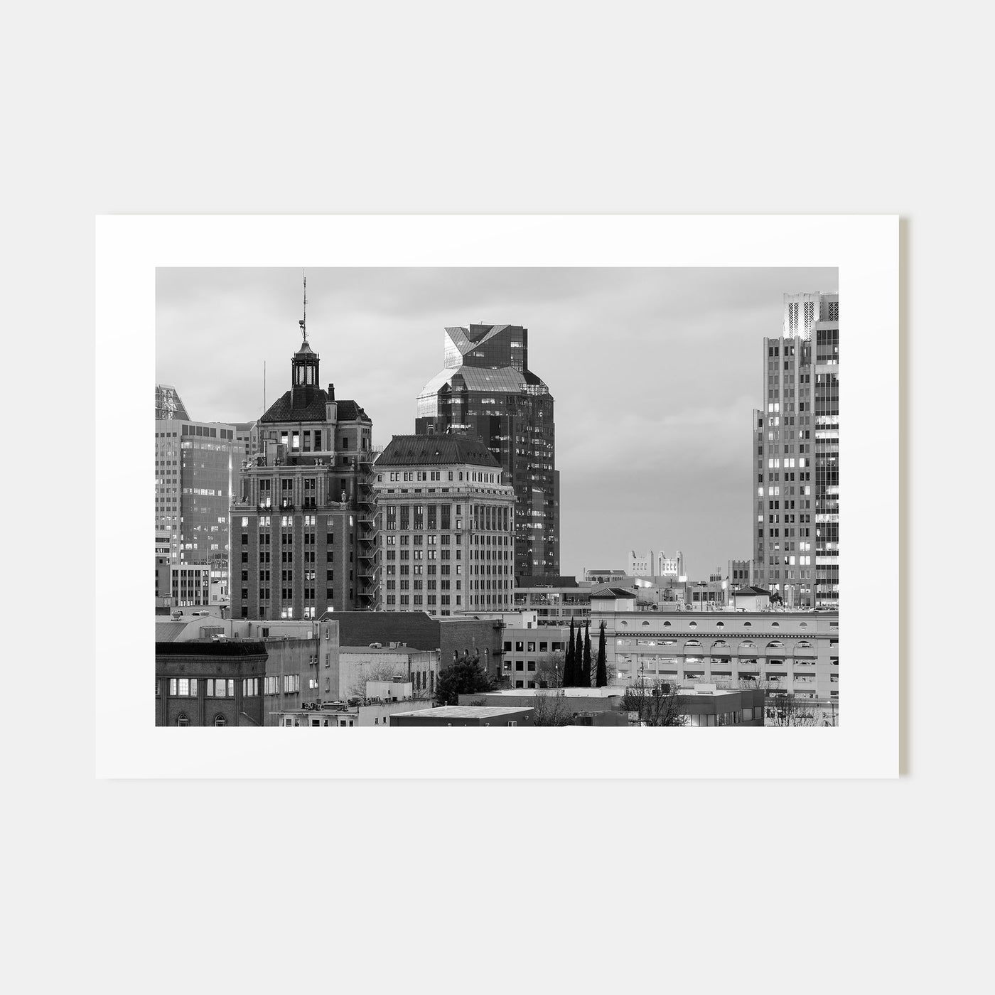 Sacramento Landscape B&W Poster