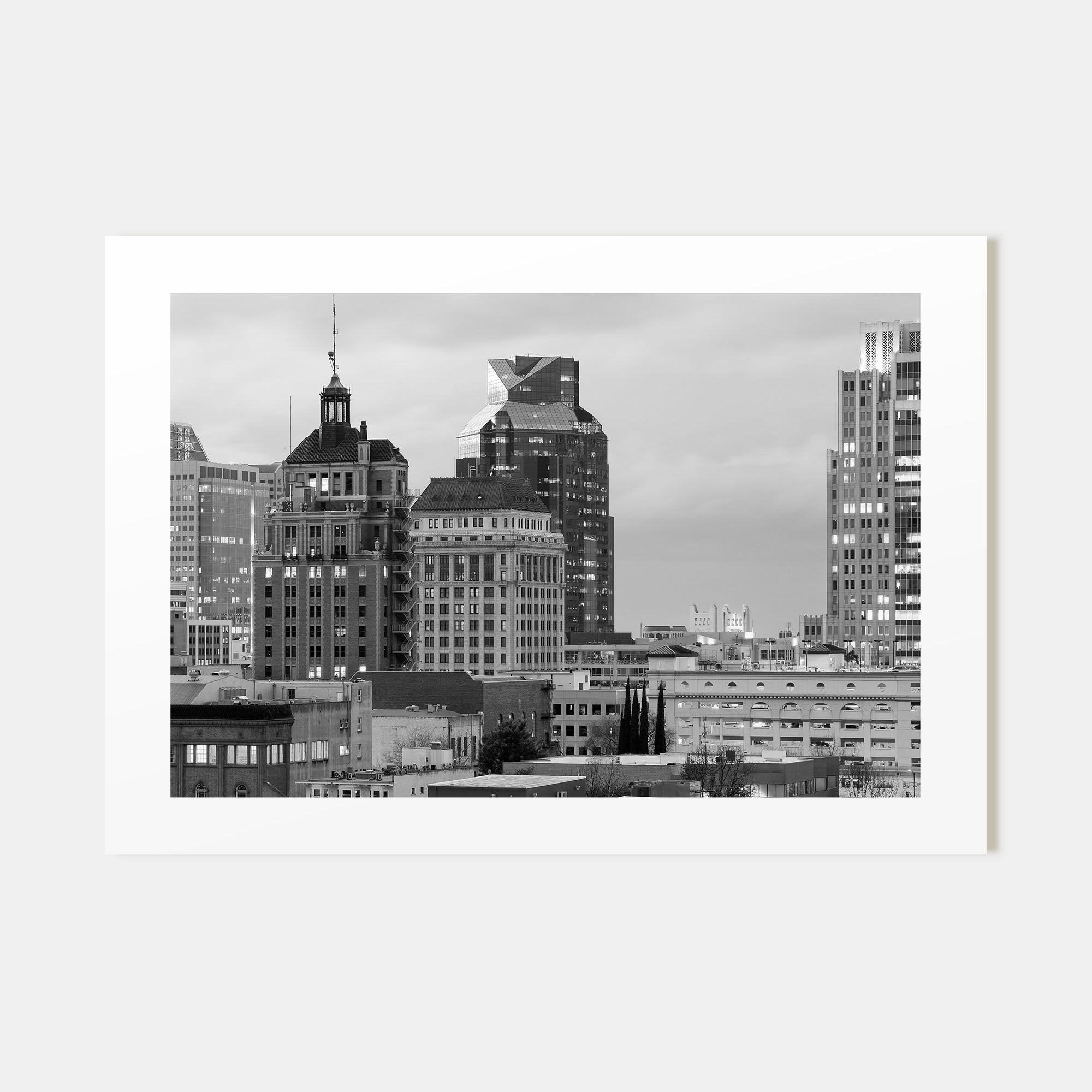 Sacramento Landscape B&W Poster