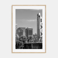 Sacramento Photo B&W Poster