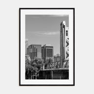 Sacramento Photo B&W Poster