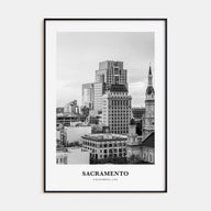 Sacramento Portrait B&W No 1 Poster