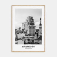 Sacramento Portrait B&W No 1 Poster