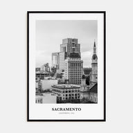 Sacramento Portrait B&W No 1 Poster