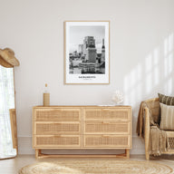 Sacramento Portrait B&W No 1 Poster