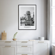 Sacramento Portrait B&W No 1 Poster