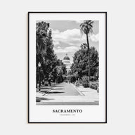 Sacramento Portrait B&W No 2 Poster