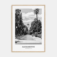Sacramento Portrait B&W No 2 Poster