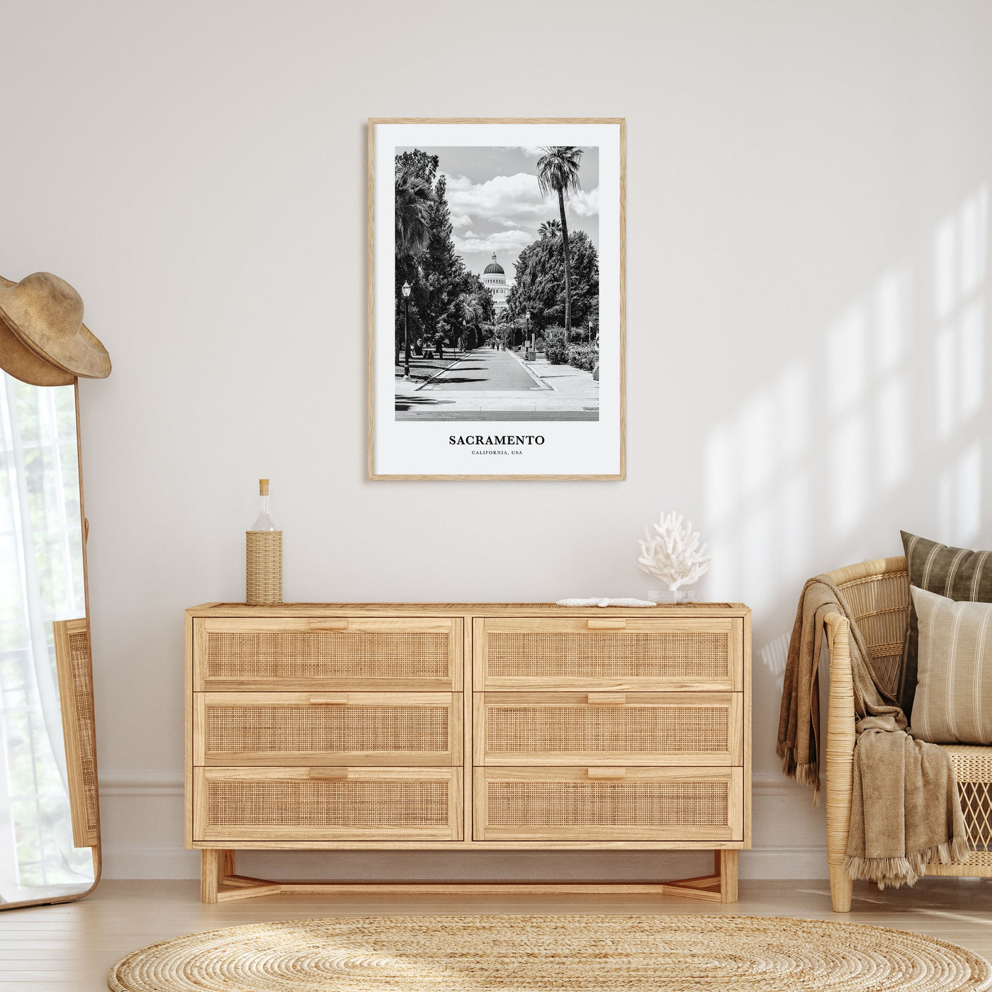 Sacramento Portrait B&W No 2 Poster