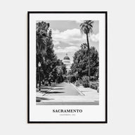 Sacramento Portrait B&W No 2 Poster