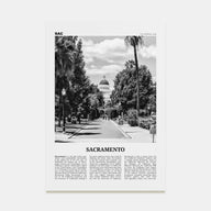 Sacramento Travel B&W No 1 Poster