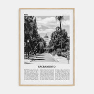 Sacramento Travel B&W No 1 Poster