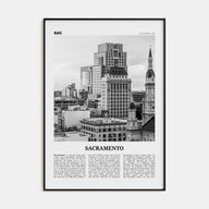Sacramento Travel B&W No 2 Poster