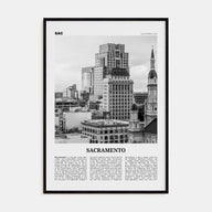 Sacramento Travel B&W No 2 Poster