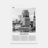 Sacramento Travel B&W No 2 Poster