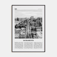 Sacramento Travel B&W No 3 Poster