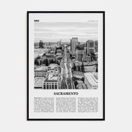 Sacramento Travel B&W No 3 Poster