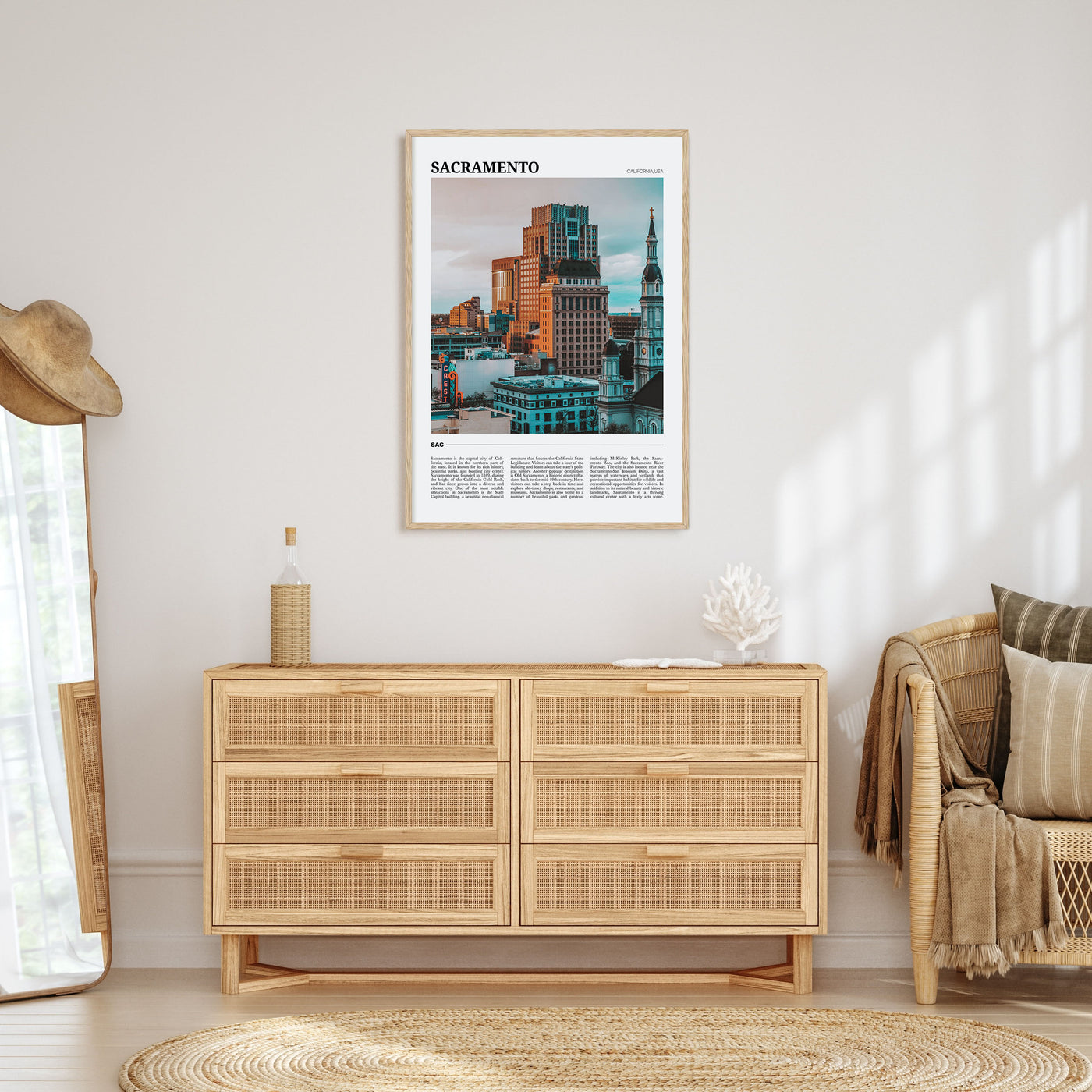 Sacramento Travel Color Poster