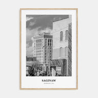 Saginaw Portrait B&W Poster