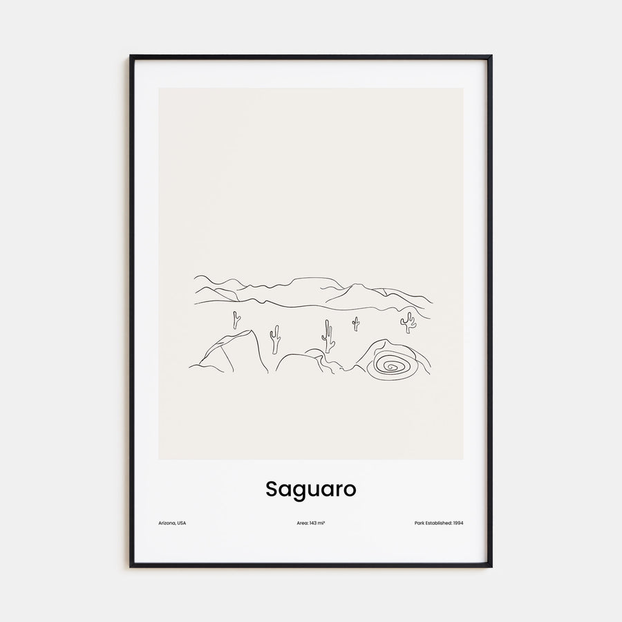 Saguaro National Park Drawn Poster