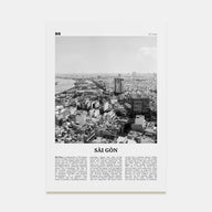 Sai Gon Travel B&W Poster