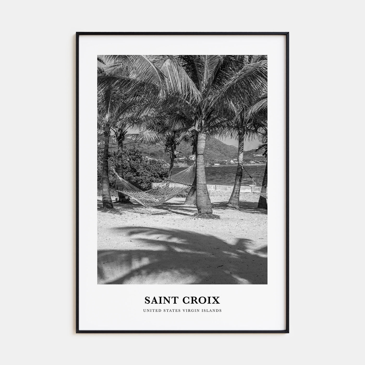 Saint Croix Portrait B&W Poster