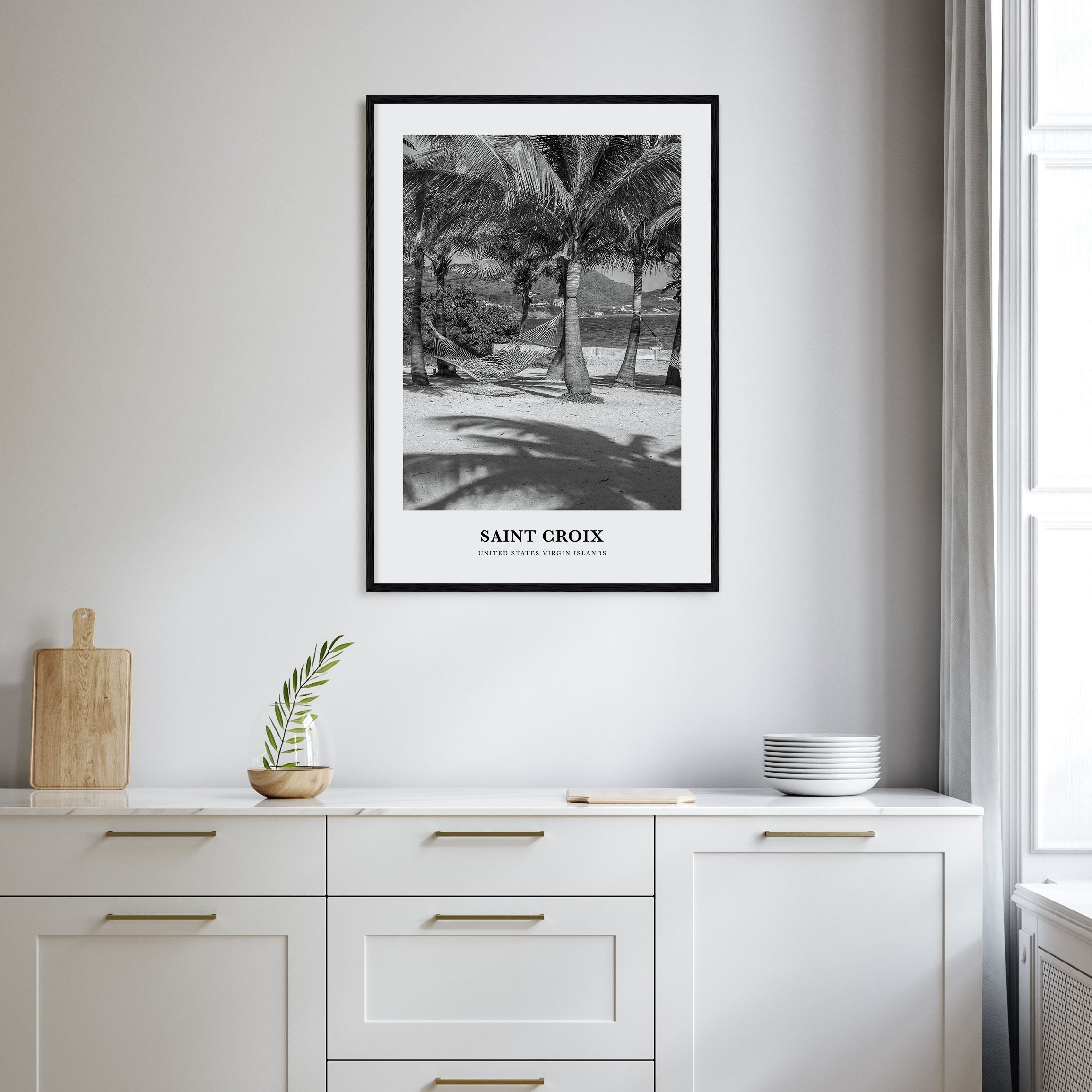 Saint Croix Portrait B&W Poster