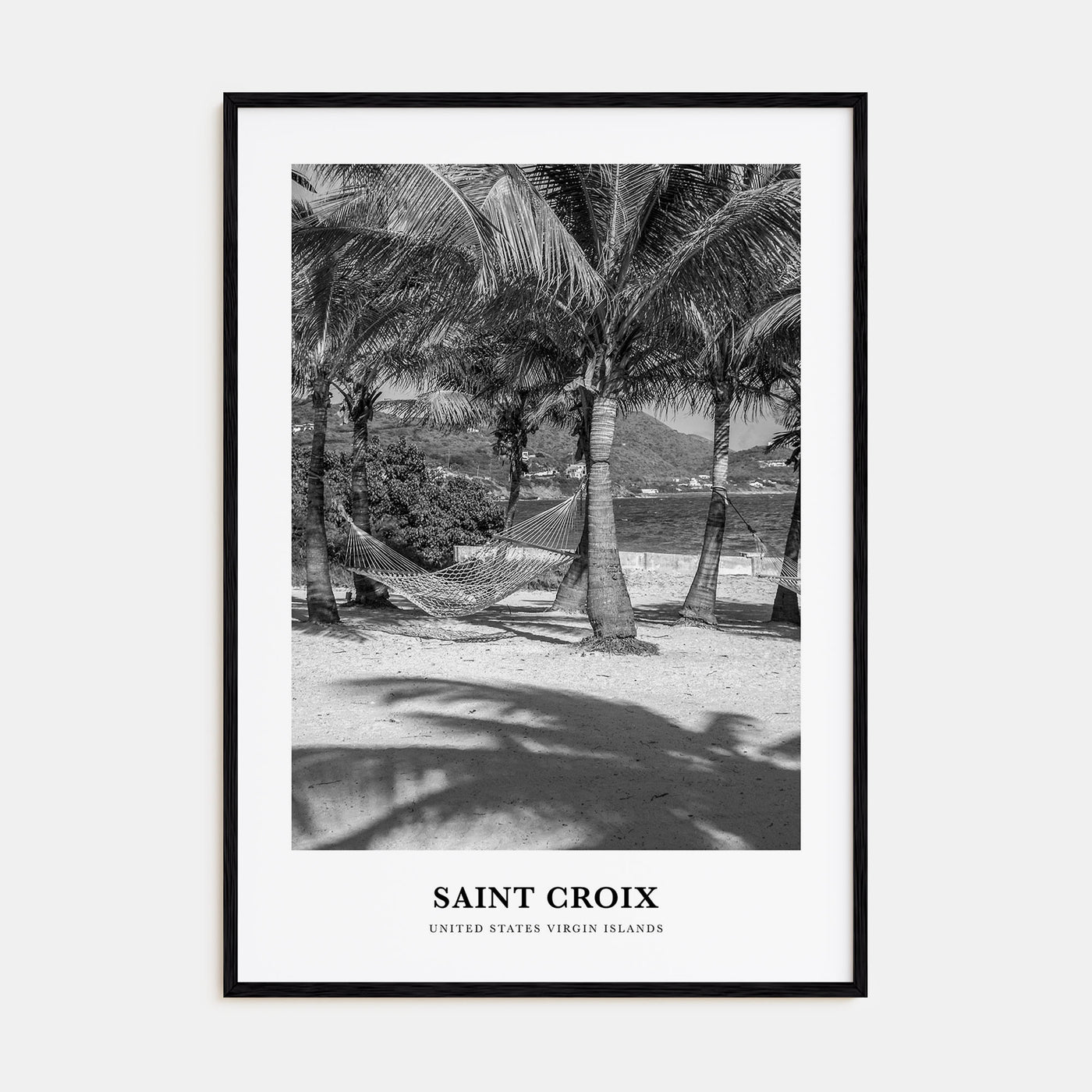 Saint Croix Portrait B&W Poster
