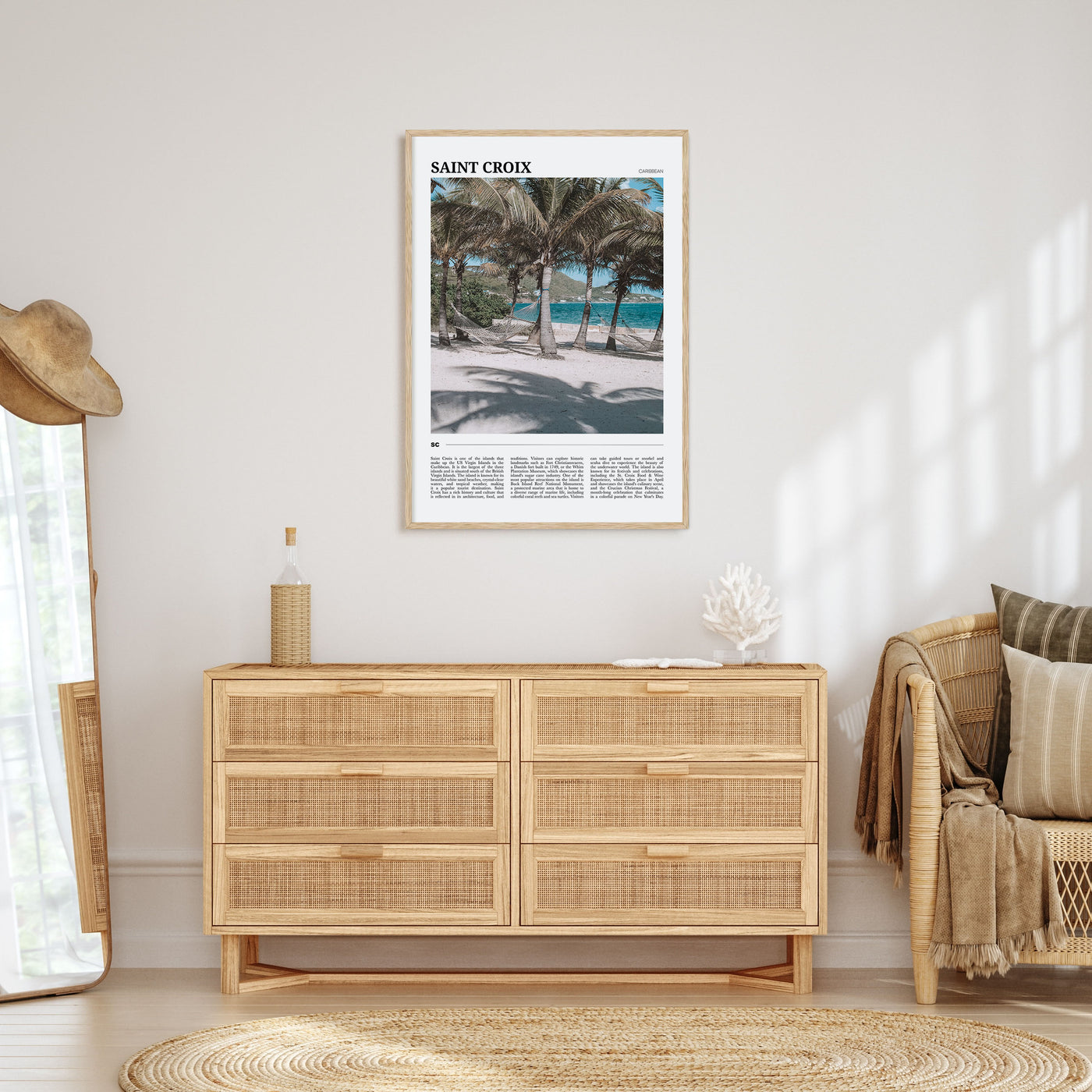 Saint Croix Travel Color Poster