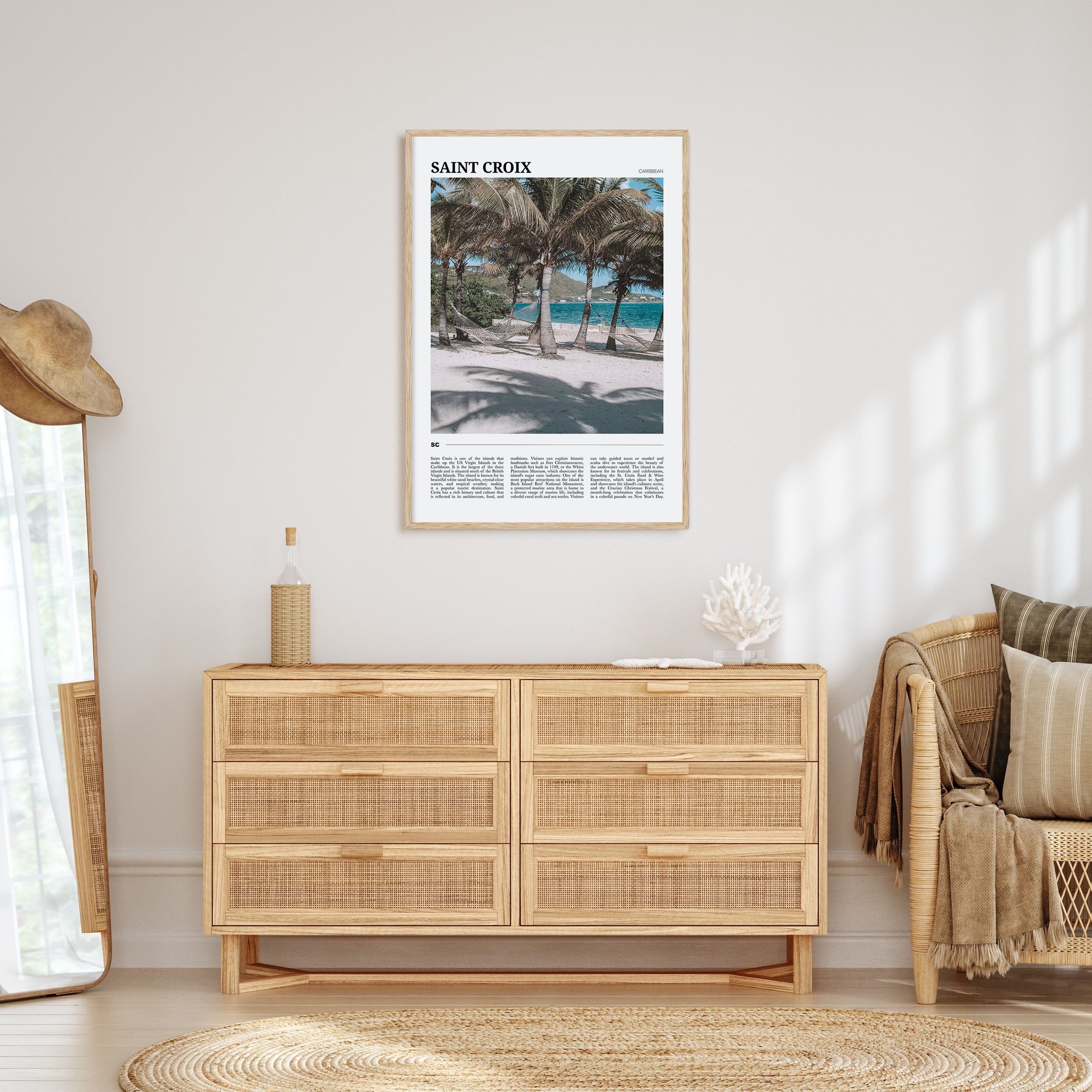 Saint Croix Travel Color Poster