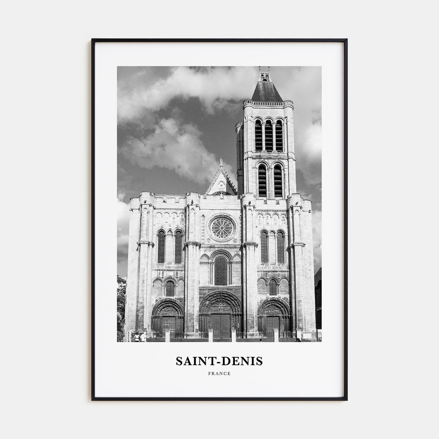 Saint-Denis Portrait B&W Poster