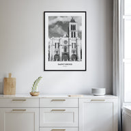 Saint-Denis Portrait B&W Poster