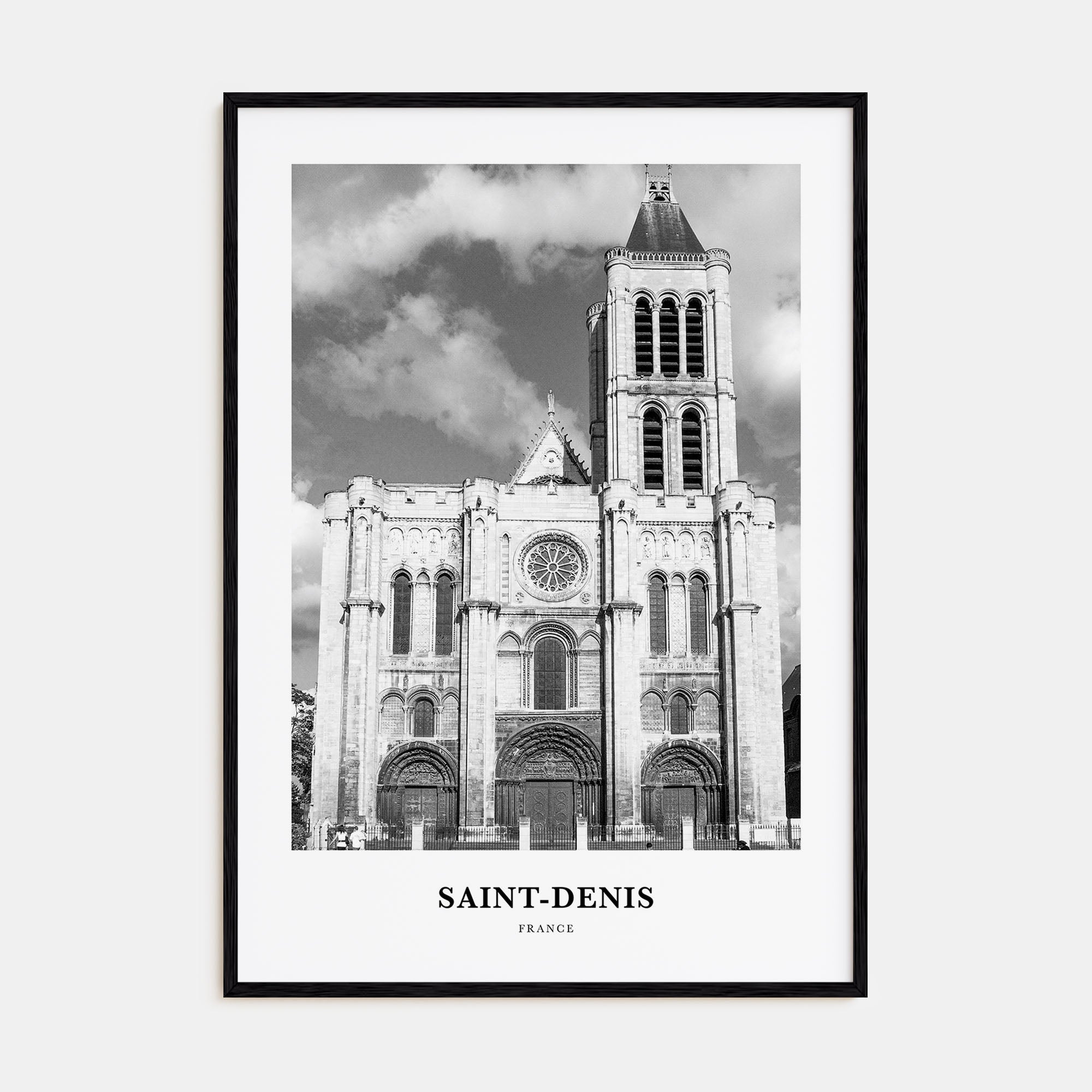 Saint-Denis Portrait B&W Poster