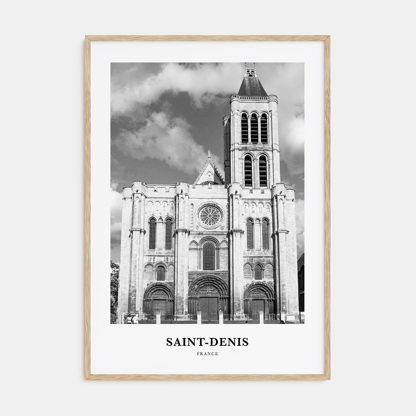 Saint-Denis Portrait B&W Poster
