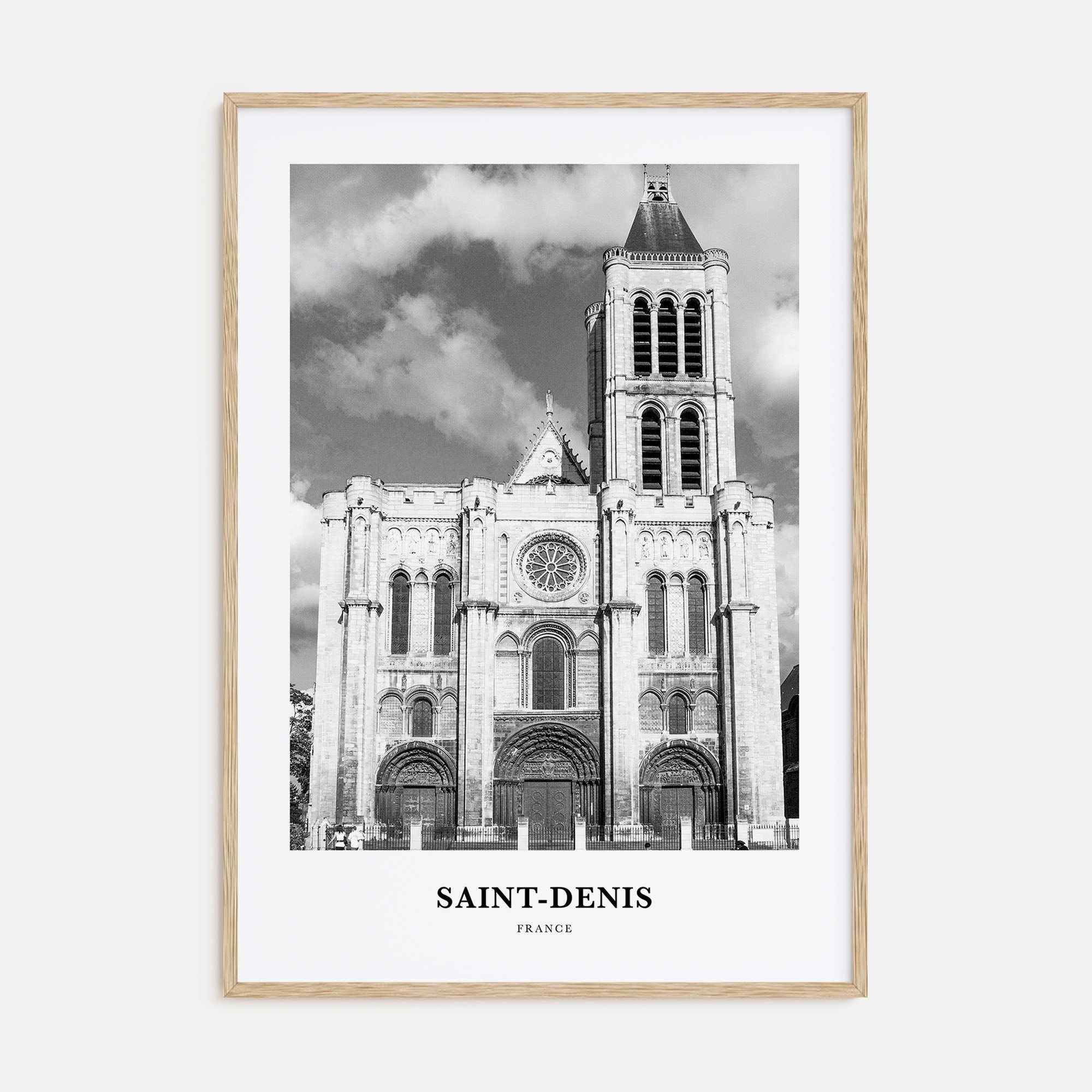 Saint-Denis Portrait B&W Poster