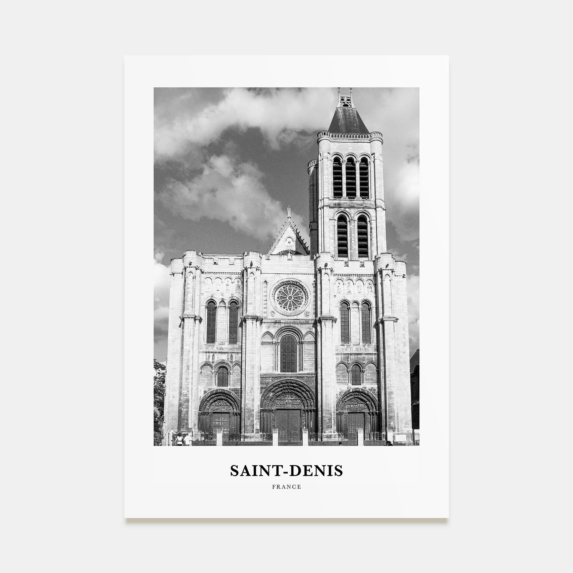 Saint-Denis Portrait B&W Poster