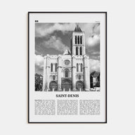 Saint-Denis Travel B&W Poster