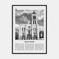 Saint-Denis Travel B&W Poster
