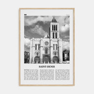 Saint-Denis Travel B&W Poster
