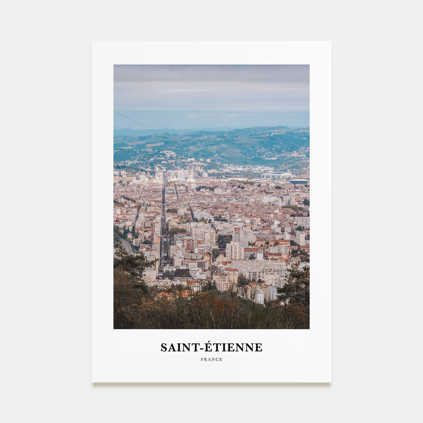 Saint-Étienne Portrait Color Poster