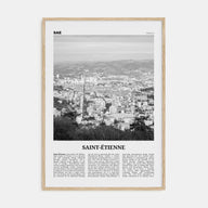 Saint-Étienne Travel B&W Poster