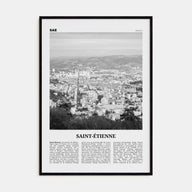Saint-Étienne Travel B&W Poster