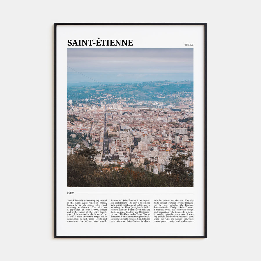 Saint-Étienne Travel Color Poster
