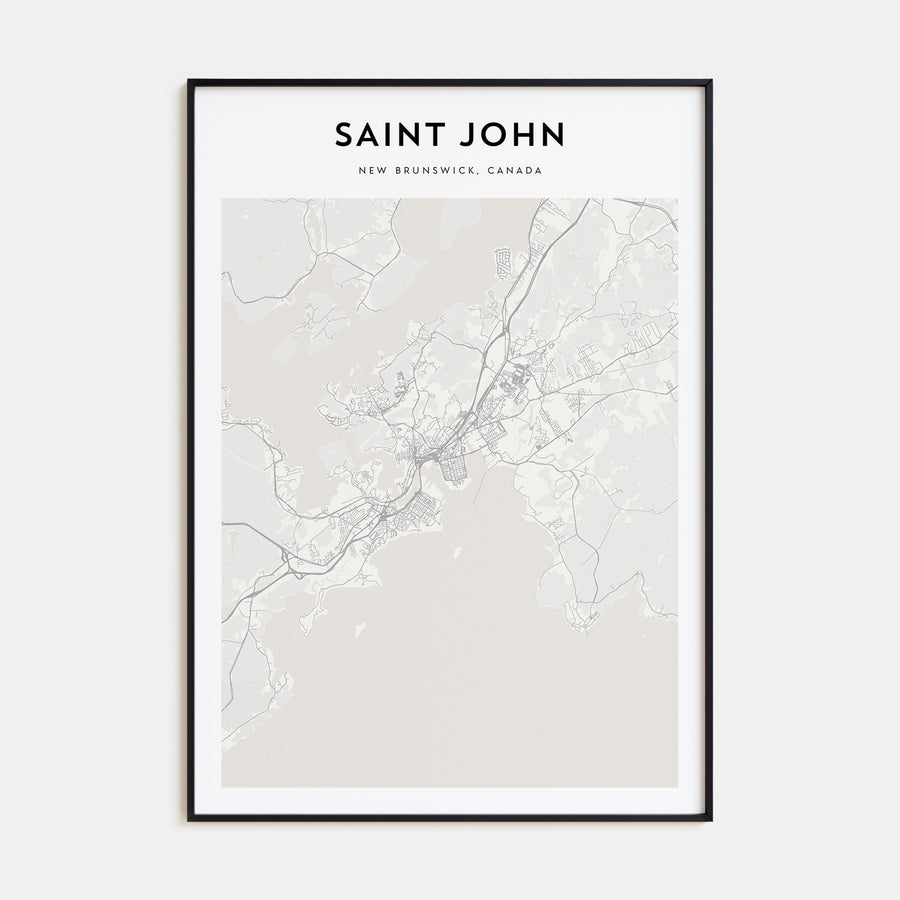 Saint John Map Portrait Poster