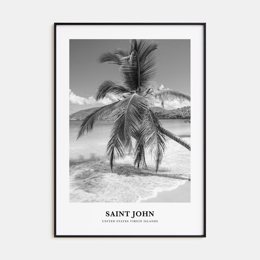 Saint John Portrait B&W Poster