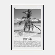 Saint John Travel B&W Poster