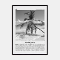 Saint John Travel B&W Poster